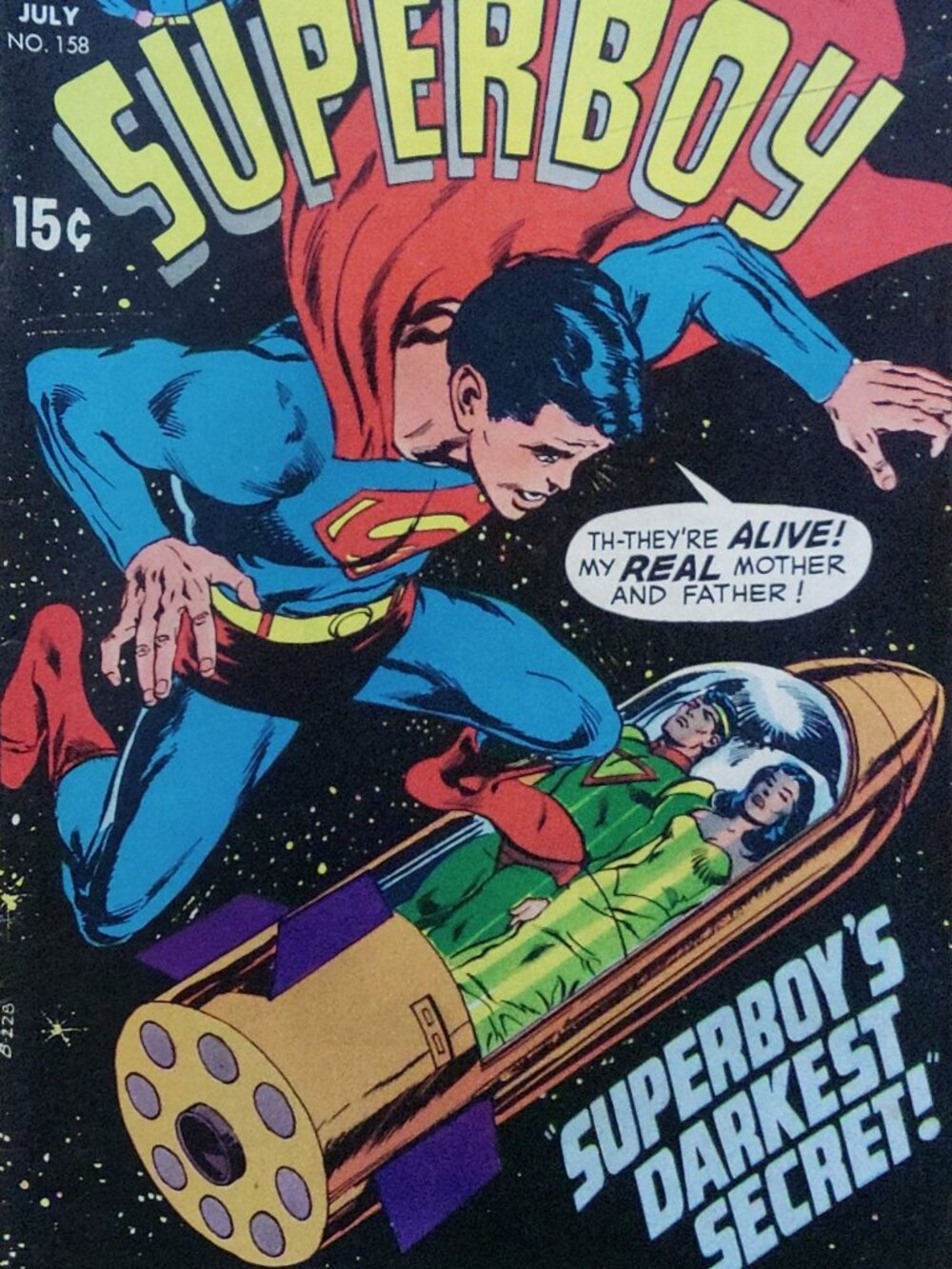 Vintage Copy of Superboy Issue #158 Published in 1969